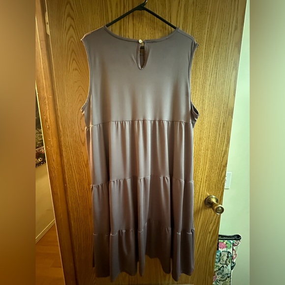 Nwot 2xl loveu dear dusky purple dress - Picture 3 of 4